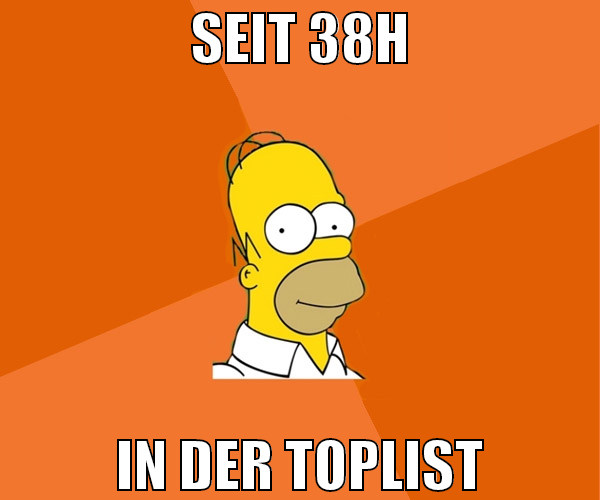 seit 38h in der toplist