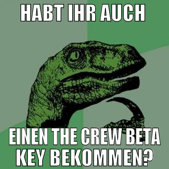 Habt ihr auch  einen the crew beta key bekommen?