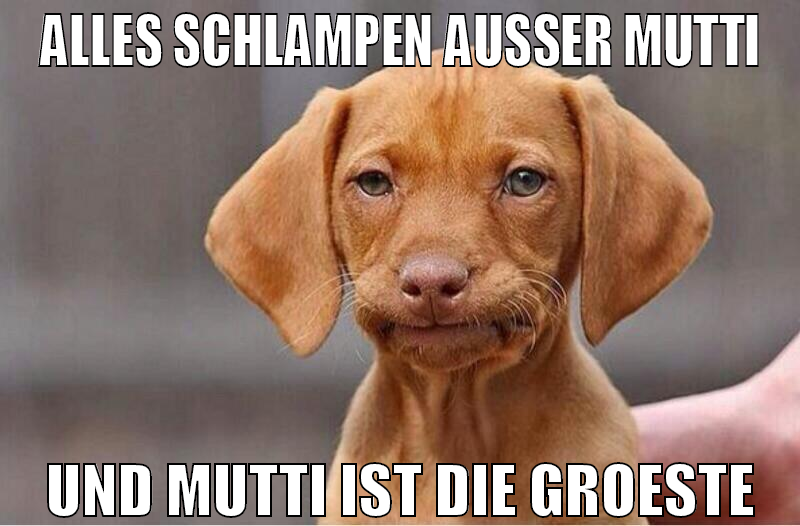 alles schlampen ausser mutti und mutti ist die gro