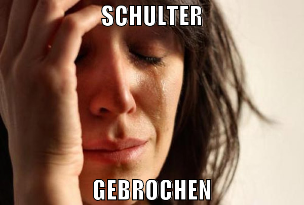 Schulter gebrochen