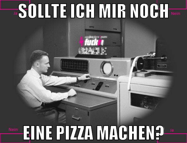 sollte ich mir noch eine pizza machen?