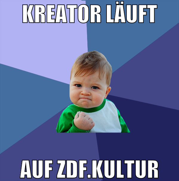 kreator läuft auf zdf.kultur