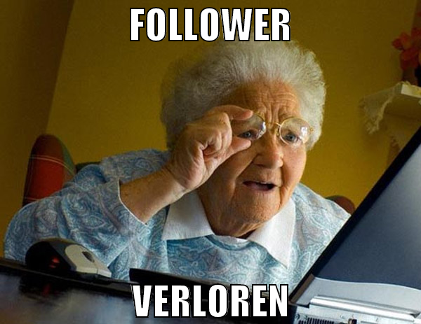 follower verloren