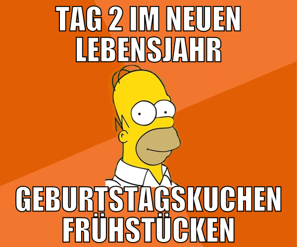 tag 2 im neuen lebensjahr geburtstagskuchen frühst