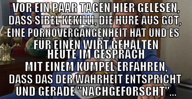 vor ein paar tagen hier gelesen, dass sibel kekill