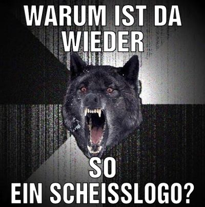 Warum ist da wieder So ein scheißlogo?