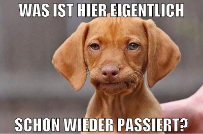 was ist hier eigentlich schon wieder passiert?