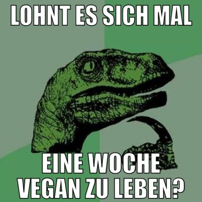 lohnt es sich mal eine woche vegan zu leben?