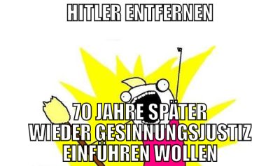 Hitler entfernen 70 jahre später wieder gesinnungs