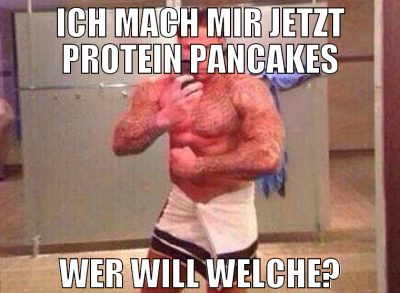 ich mach mir jetzt protein pancakes wer will welch