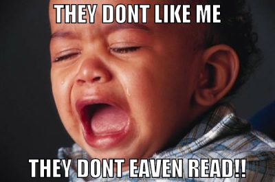 They dont like me they dont eaven Read!!