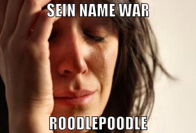 sein name war roodlepoodle