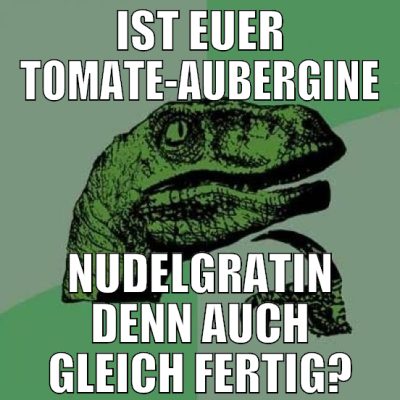 ist euer tomate-aubergine nudelgratin denn auch gl