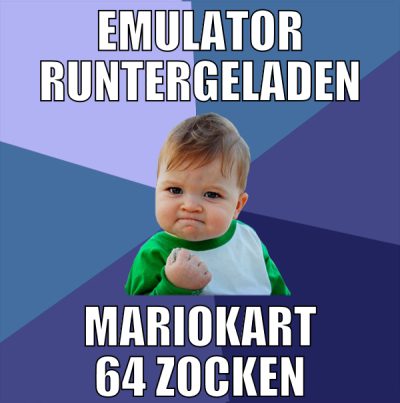 emulator runtergeladen mariokart 64 zocken