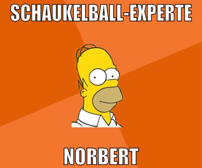 Schaukelball-Experte NORBERT