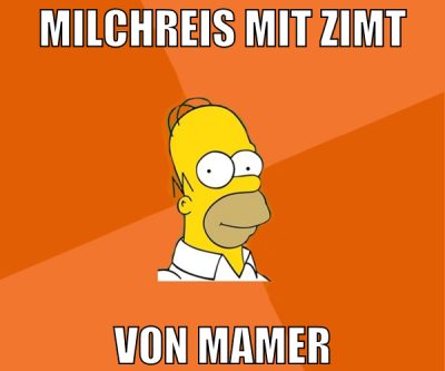 milchreis mit zimt von mamer