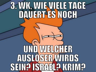 3. WK, WIE VIELE TAGE DAUERT ES NOCH UND WELCHER A