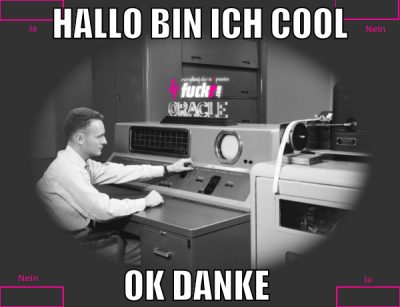 hallo bin ich cool ok danke