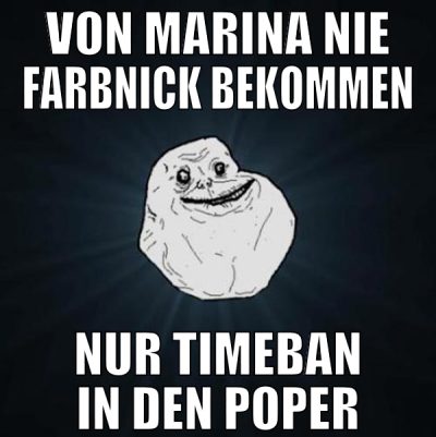von marina nie farbnick bekommen nur timeban in de