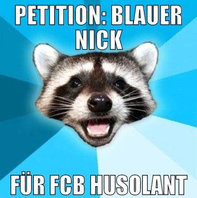petition: blauer nick für FCB Husolant