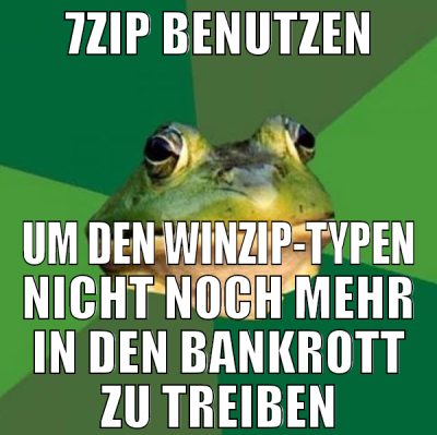7zIP BENUTZEN UM DEN WINZIP-TYPEN NICHT NOCH MEHR