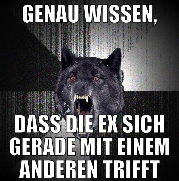 Genau wissen, dass die Ex sich gerade mit einem an