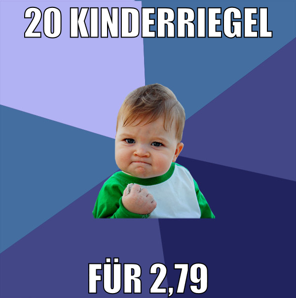 20 kinderriegel für 2,79
