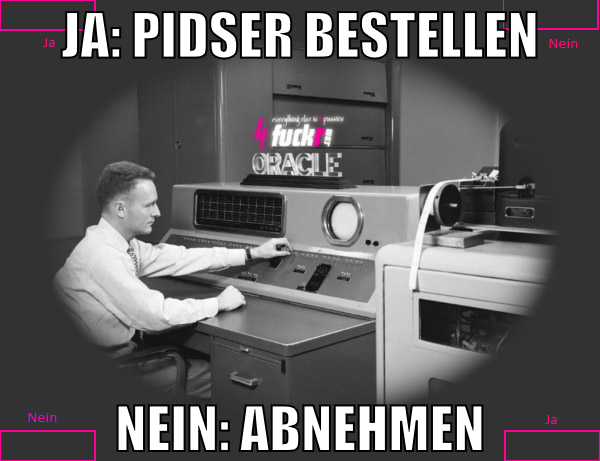 Ja: Pidser bestellen Nein: abnehmen