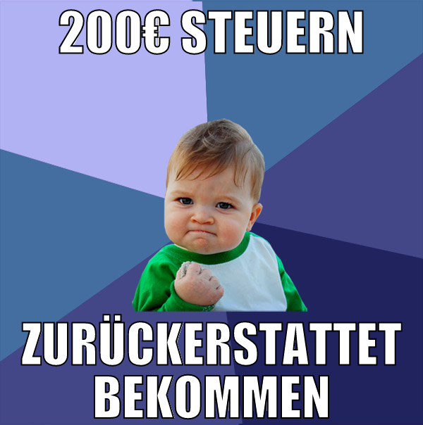 200€ steuern zurückerstattet bekommen