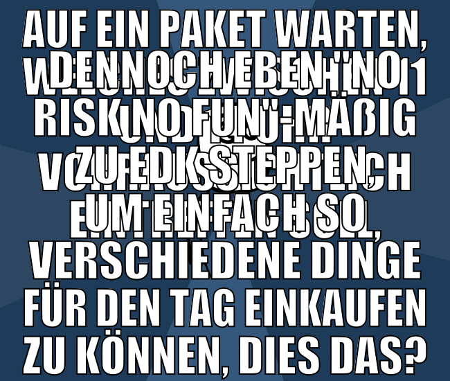auf ein paket warten, welches zwischen 11 und 14 u