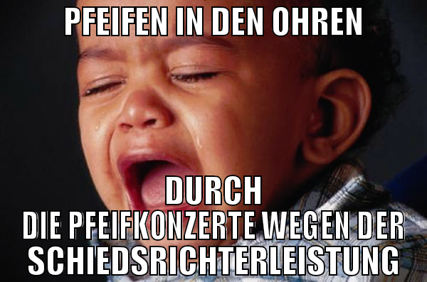 PFEIFEN IN DEN OHREN DURCH DIE Pfeifkonzerte wegen
