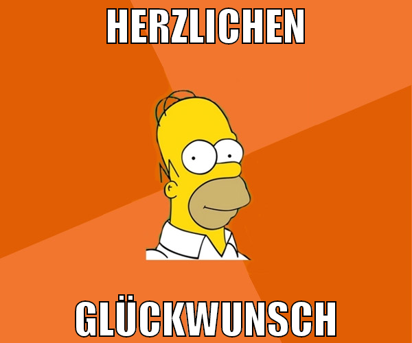 Herzlichen glückwunsch