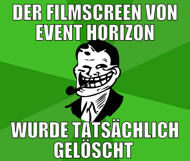 der filmscreen von event horizon wurde tatsächlich