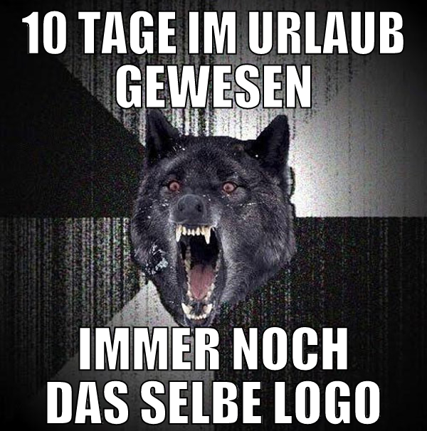 10 tage im urlaub gewesen immer noch das selbe log