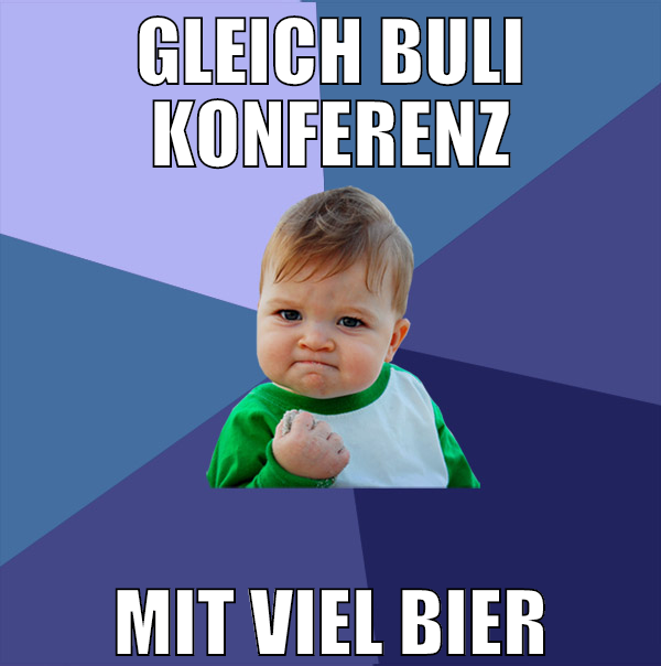 gleich buli konferenz mit viel bier