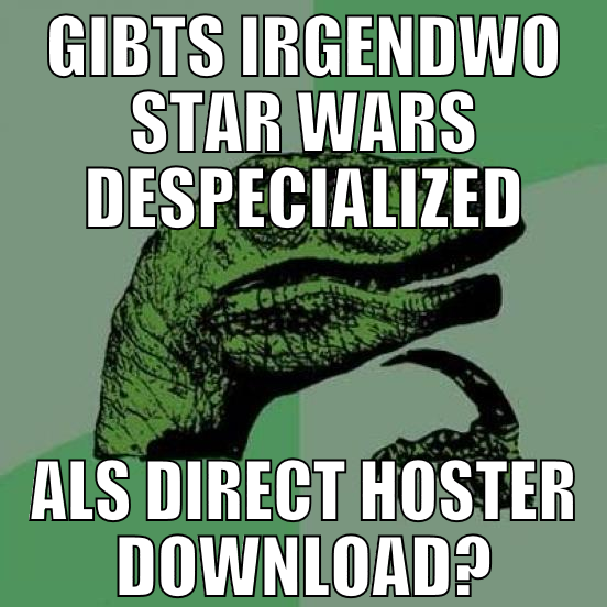 Gibts irgendwo star wars despecialized als direct
