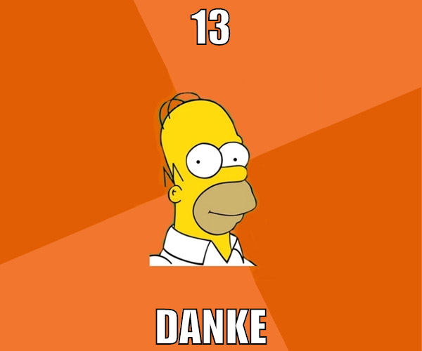 13 danke