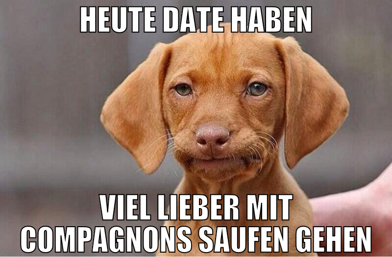 Heute Date Haben Viel lieber mit Compagnons saufen