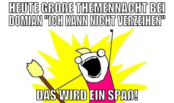 Heute große Themennacht bei domian "ich kann nicht