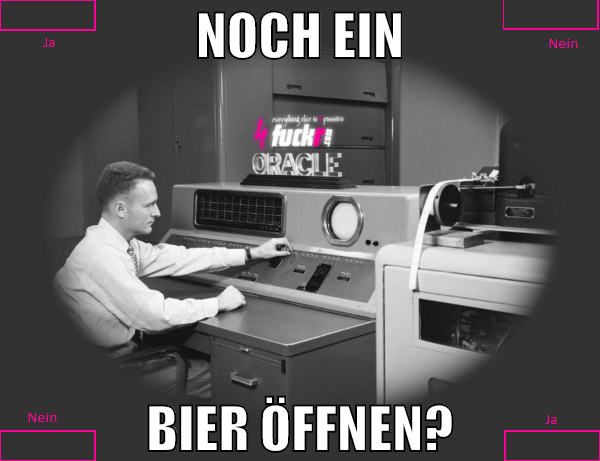 Noch ein Bier öffnen?