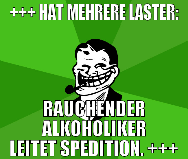 +++ Hat mehrere Laster: Rauchender Alkoholiker lei