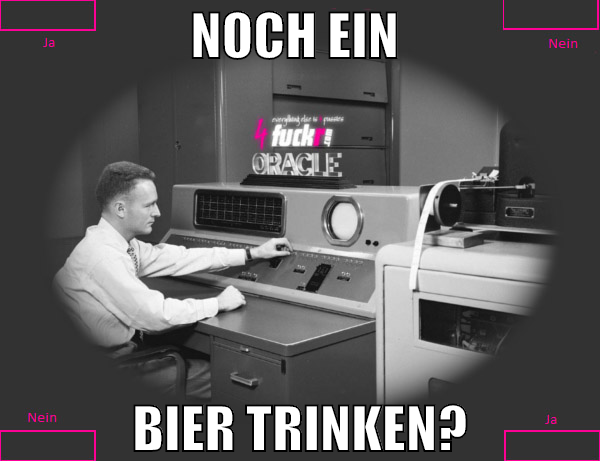 noch ein  bier trinken?