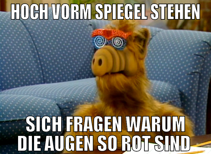 hoch vorm spiegel stehen sich fragen warum die aug