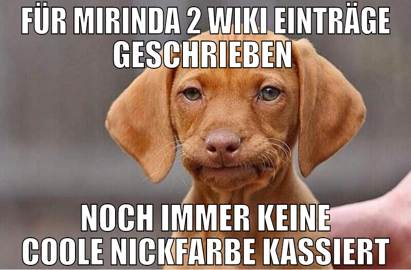 für mirinda 2 wiki einträge geschrieben  noch imme