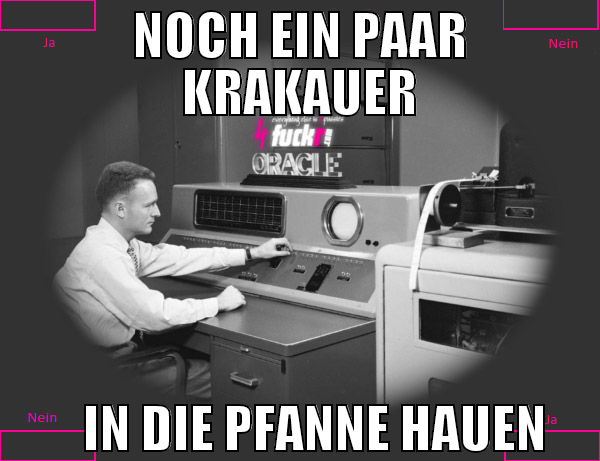 noch ein paar      krakauer    in die pfanne