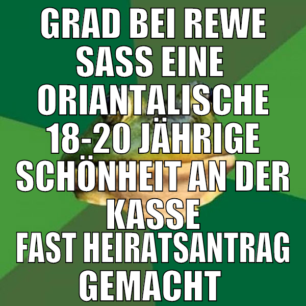 grad bei rewe saß eine  oriantalische 18-20 jährig