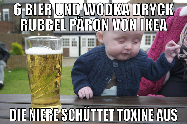6 bier und wodka dryck rubbel päron von ikea die n