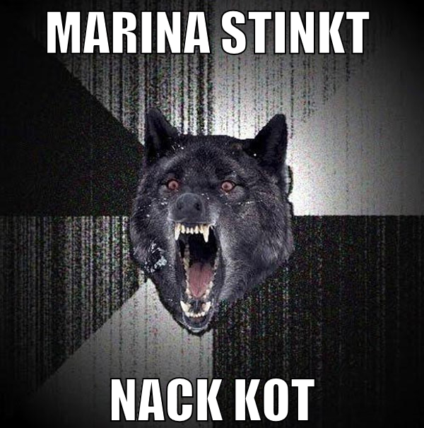 marina stinkt  nack kot