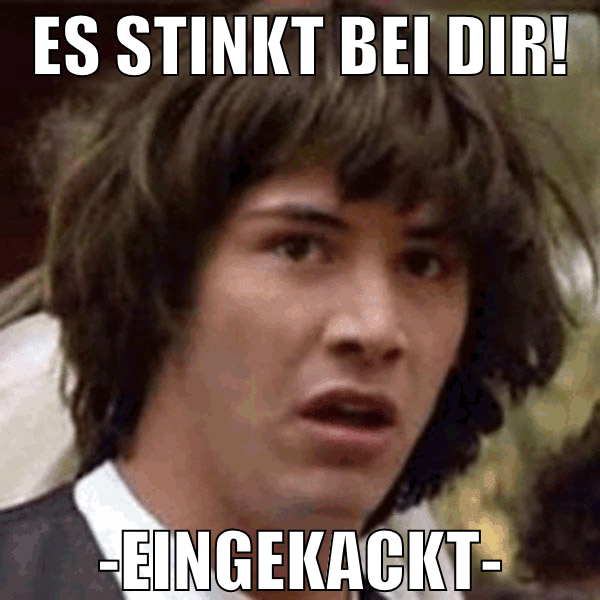 es stinkt bei dir! -eingekackt-