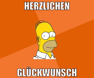 Herzlichen glückwunsch